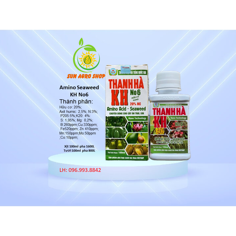 Amino Seaweed - Tảo Biển 100ml pha 1600L