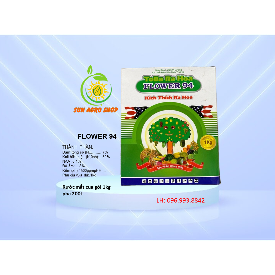 Flower 94 (F94) Chính hãng 1kg Rước mắt cua, phá miên trạng