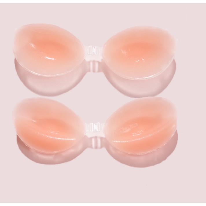 Miếng Dán Nâng Ngực BRA Cài Trước Tạo Khe Chống Tụt Silicon Cao Cấp