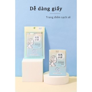 Bộ 80 Tờ Giấy Thấm Dầu Chiết Xuất Hoa Oải Hương & Hoa Hồng Hương Thơm Tự Nhiên Làm Sạch Da Mặt - LMLTOP