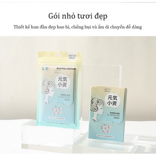 Bộ 80 Tờ Giấy Thấm Dầu Chiết Xuất Hoa Oải Hương & Hoa Hồng Hương Thơm Tự Nhiên Làm Sạch Da Mặt - LMLTOP