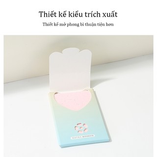 Bộ 80 Tờ Giấy Thấm Dầu Chiết Xuất Hoa Oải Hương & Hoa Hồng Hương Thơm Tự Nhiên Làm Sạch Da Mặt - LMLTOP