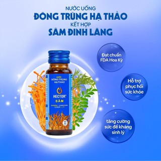 Combo 5 hộp Nước uống Đông Trùng Hạ Thảo Hector Sâm (50mlx50chai)
