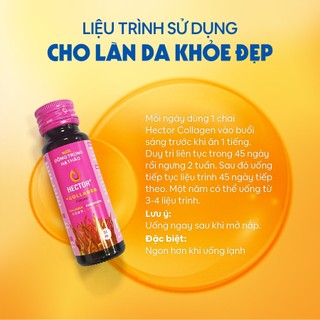 Combo 5 hộp Nước uống Collagen Đông Trùng Hạ Thảo Hector 5000mg (50chaix50ml)