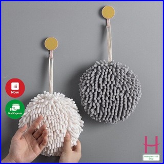 Khăn lau tay quả bông tròn treo nhà bếp,chất liệu vải bông mềm mịn,siêu thấm nước, thấm hút cực tốt { H }