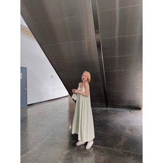 Váy 2 dây dáng dài kèm áo trắng 2 dây - 247store - Vayxoevintage8907_P8K5