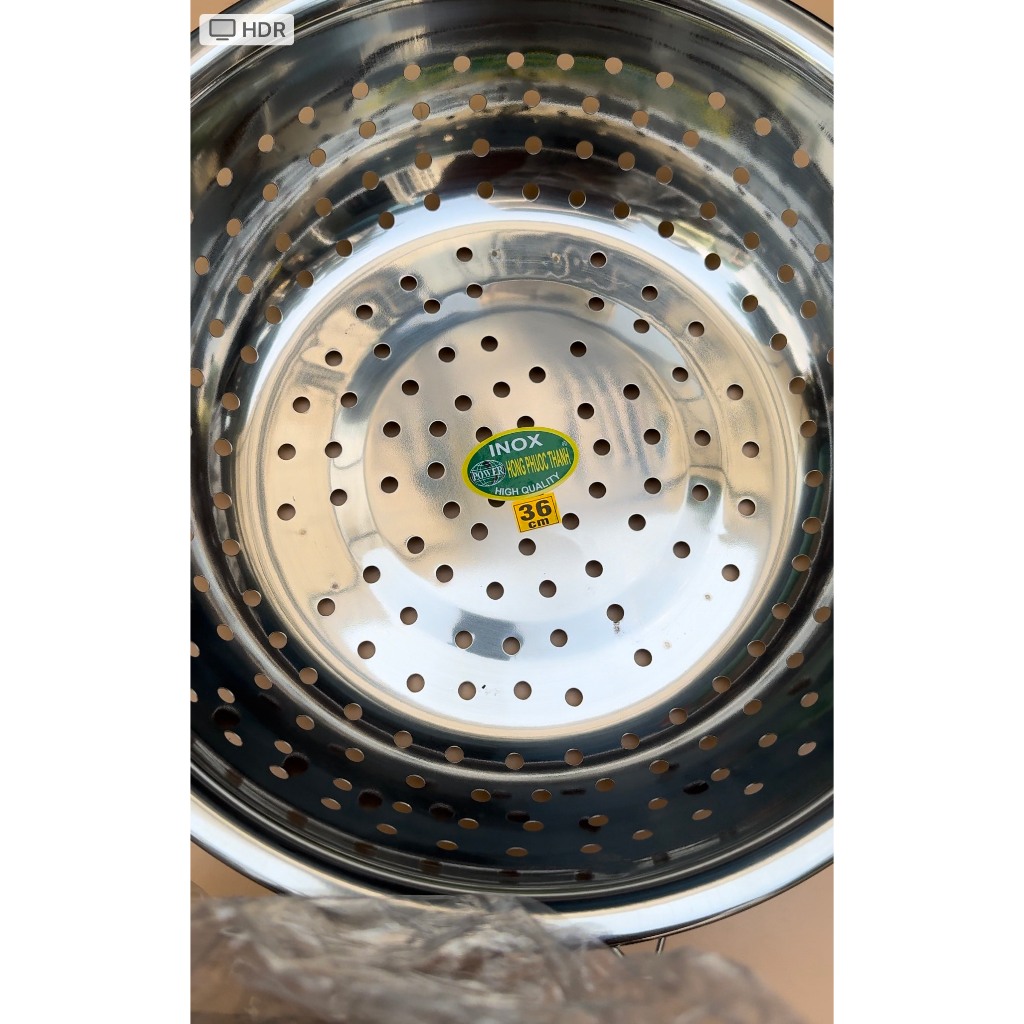 Rổ Inox 201 Lỗ Thưa Hồng Phước Thành, Rổ Rửa Rau Củ, Hoa Quả - Kích ...