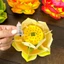 Bộ 4 Cái Lồng Đèn Hoa Sen Nhựa Mỏng Thả Nước/Cầm Tay/Treo Trang Trí Phật Giáo, Có Bán Đèn Led Riêng