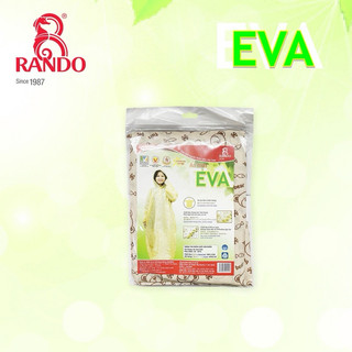 Áo Mưa Bít 1 Người EVA, RANDO, Họa Tiết Gấu Và Cá, Nhựa Thân Thiện Môi Trường, Không Thấm Nước