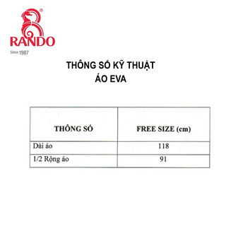 Áo Mưa Bít 1 Người EVA, RANDO, Họa Tiết Gấu Và Cá, Nhựa Thân Thiện Môi Trường, Không Thấm Nước