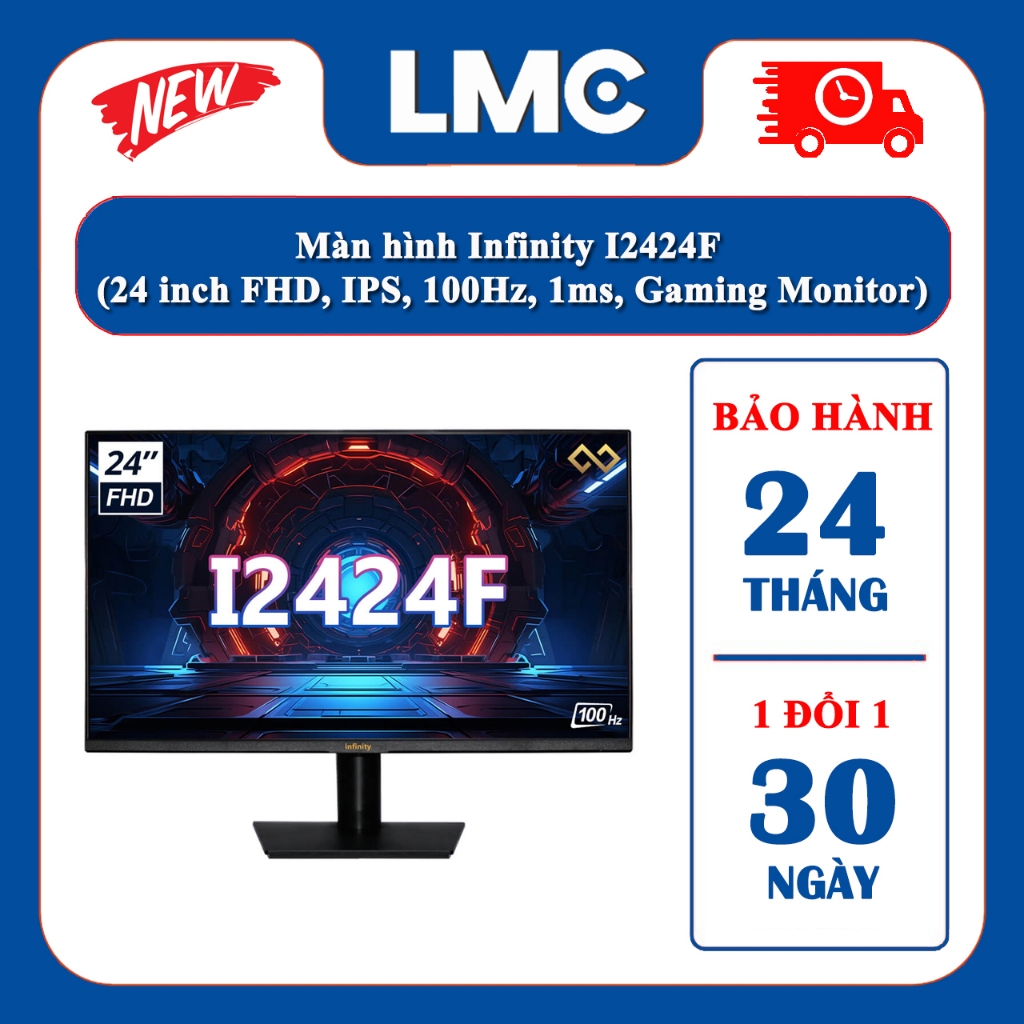 Màn hình Infinity I2424F (24 inch FHD, IPS, 100Hz, 1ms, Gaming Monitor ...
