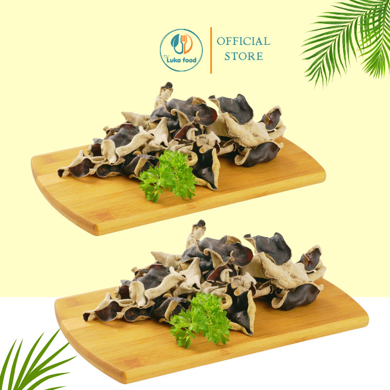 Nấm Mèo Khô Đà Lạt Loại 1 (Gói 50g) - Mộc Nhĩ Cánh To Dày, Giòn Sần Sật Tự Nhiên,Hàng Tuyển Chọn Cao Cấp Luka Food