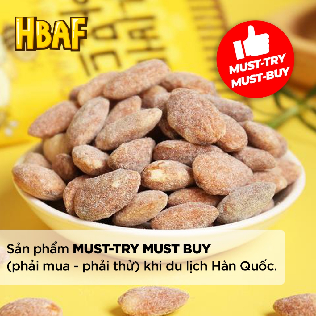 🔥[ĐƠN 150k Tặng 1 gói Sachi PV/Sachi NG/Gumi]🔥Hạt Hạnh Nhân Tẩm Vị HBAF Hàn Quốc 120G Dinh Dưỡng Ăn Vặt Healthy