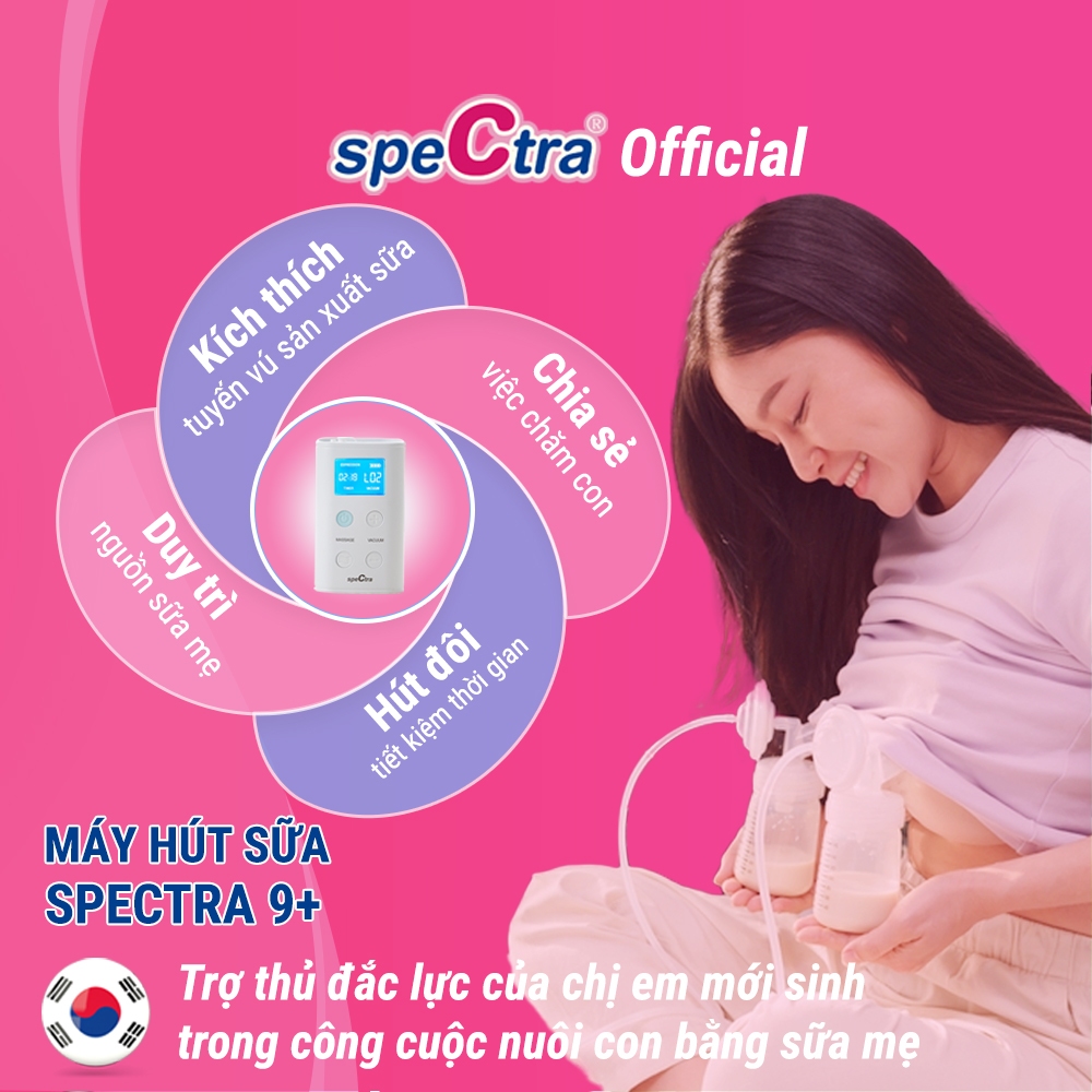 Ảnh Máy hút sữa Spectra 9 Plus nhỏ gọn, tích điện, bảo hành 12 tháng 4