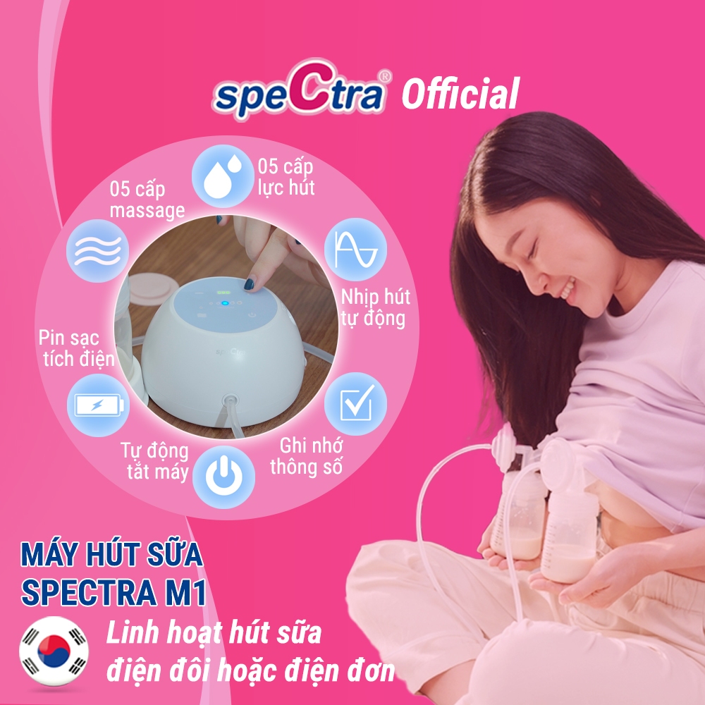 Ảnh Máy Hút Sữa Điện Spectra M1 Chính Hãng (Bảo Hành 1 Năm) 4