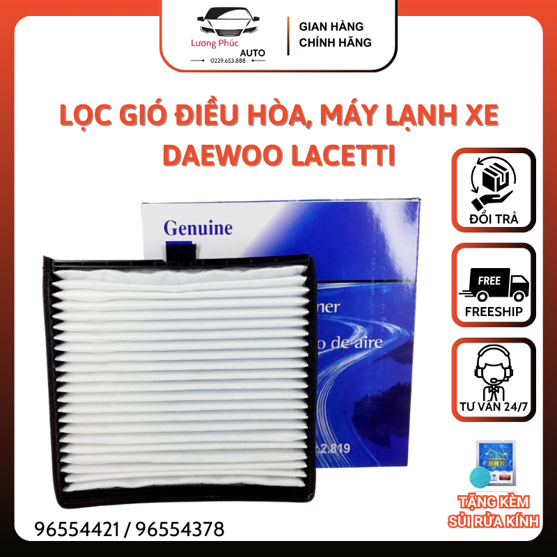 Lọc gió điều hòa, máy lạnh xe Daewoo Lacetti ( lắp ráp Việt Nam ) Mã ...