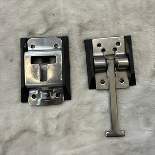 Combo 5 Móc gài cửa thùng xe chữ T có đế, cài cửa thùng xe tải cao cấp inox không rỉ.