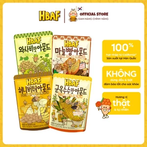 Hạt Hạnh Nhân Tẩm Vị HBAF Hàn Quốc 40G Nhiều Vị Ăn Vặt Tiện Lợi