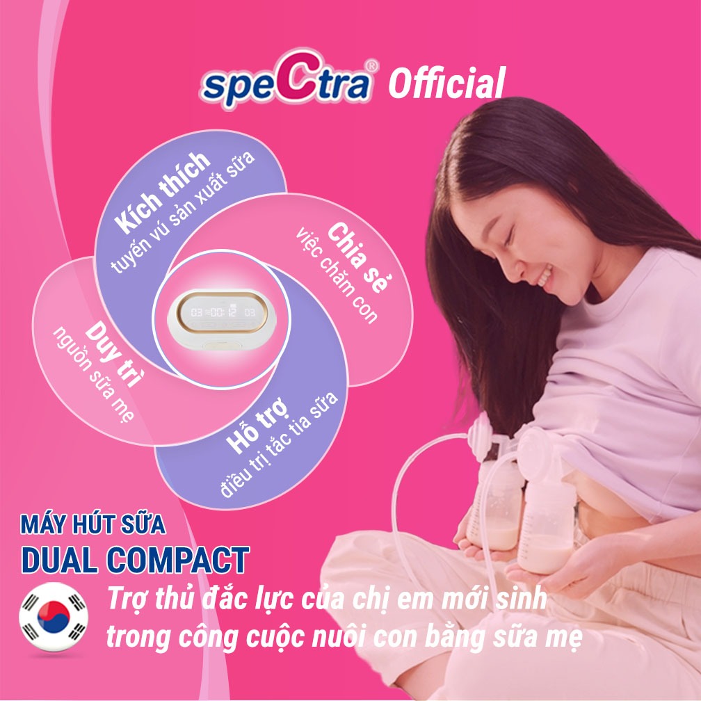 Ảnh Máy Hút Sữa Đôi/Kép Spectra Dual Compact (Bảo Hành 24 Tháng) 4