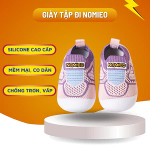 Giày tập đi cổ ngắn Nomieo chống trơn trượt cao cấp cho bé