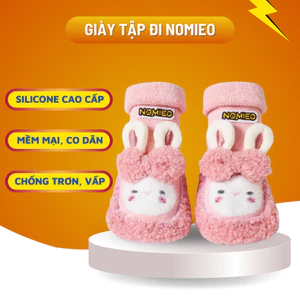 Giày tập đi đế vải Nomieo chống trơn trượt cao cấp cho bé từ 8 đến 20 tháng tuổi. Ấm chân mùa đông và mát chân mùa hè
