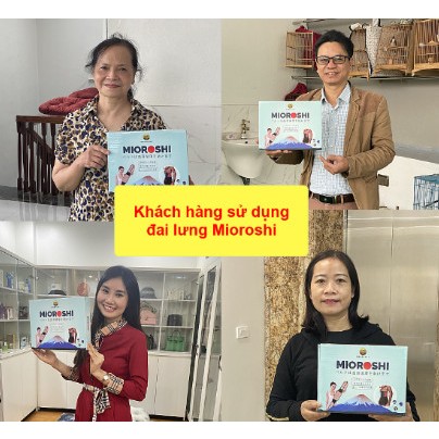 Đai lưng đá nóng Mioroshi , Đai lưng Mioroshi hỗ trợ điều trị đau xướng khớp , thoát vị đĩa đệm hiệu quả