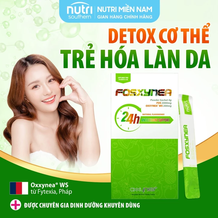 FOSXYNEA Bổ Sung Siêu Chiết Xuất Polyphenols từ Rau Củ Quả và Chất Xơ Hòa Tan - Giúp Chống Oxy Hóa, Dextox, Nhuận Tràng