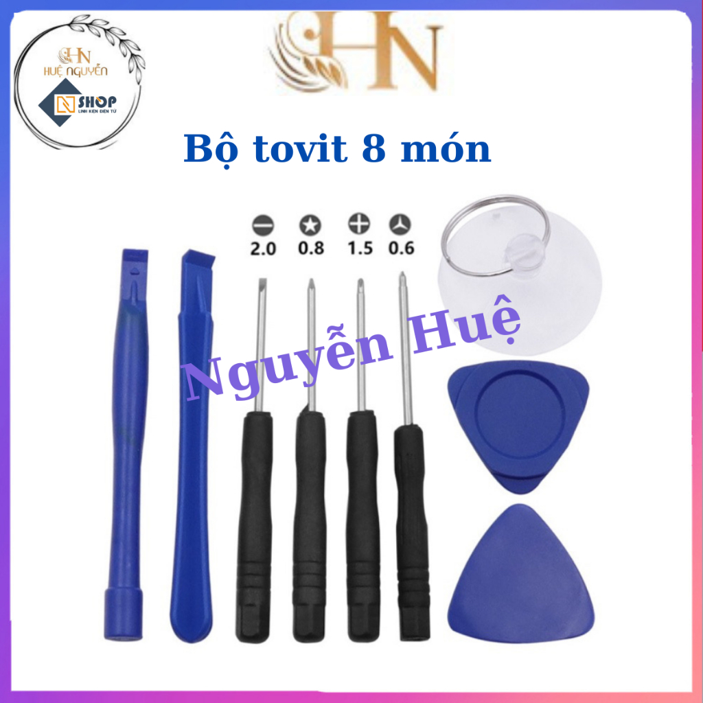 Bộ Tô Vít Mở Điện Thoại Gồm Đầy Đủ 8 Món Đơn Giản Gọn Nhẹ Tiện Ích