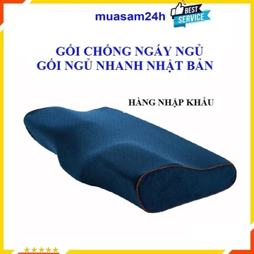 Gối chống đau cổ vai gáy, gối chống ngáy ngủ, làm từ cao su non tự nhiên, hỗ trợ ngủ nhanh, ngủ ngon