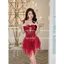 CS5 Váy ngủ sexy cúp v1 dây buộc có GỌNG kèm ĐỆM LÓT, đồ ngủ ren dáng xoè gợi cảm CS5