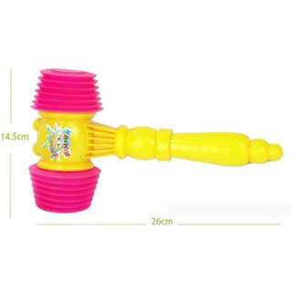 Combo 2 chiếc (Size To)Búa nhựa kêu chíp chíp, Búa hơi 2 đầu có còi kêu cho bé
