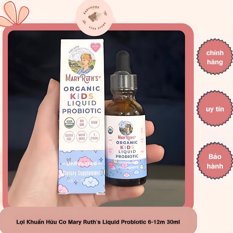 Lợi Khuẩn/Men Vi Sinh Hữu Cơ Mary Ruth's Liquid Probiotic 6-12m 30ml ...