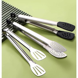 Dụng cụ kẹp gắp thức ăn thực phẩm chống nóng, gắp thịt bánh đồ bếp hấp nướng lò vi sóng, gắp đá lớn nhỏ chuyên dụng inox