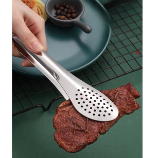 Dụng cụ kẹp gắp thức ăn thực phẩm chống nóng, gắp thịt bánh đồ bếp hấp nướng lò vi sóng, gắp đá lớn nhỏ chuyên dụng inox
