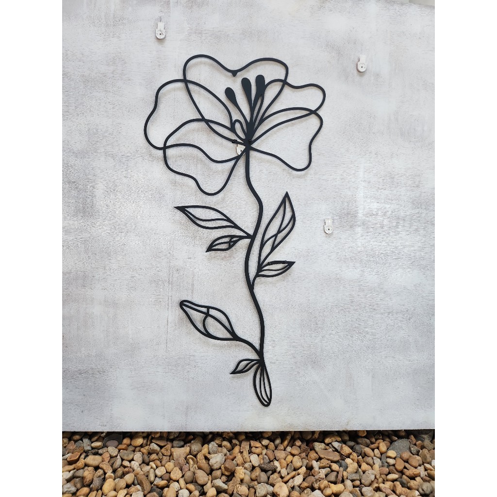 Tranh sắt CNC A07| Tranh sắt " Nhánh hoa", Treo tường nghệ thuật, Decor Trang trí
