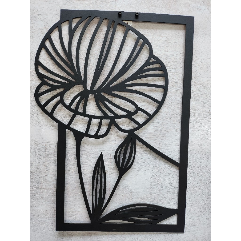 Tranh sắt CNC A05| Tranh sắt "Hoa", Treo tường nghệ thuật, Decor Trang trí