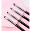 Set 4 cọ dẹt mảnh cán dài tém mày , kẻ mắt, vẽ bọng, mở góc đầu xéo và đầu ngang mới về