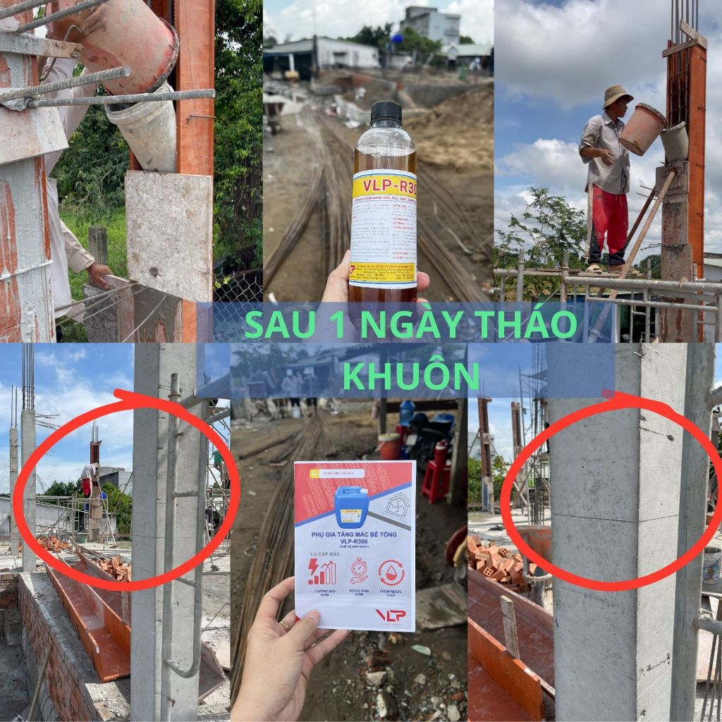 [VLP R300] Phụ gia tháo khuôn nhanh tăng độ cứng cho Chậu cảnh, cột, gạch đúc sẵn