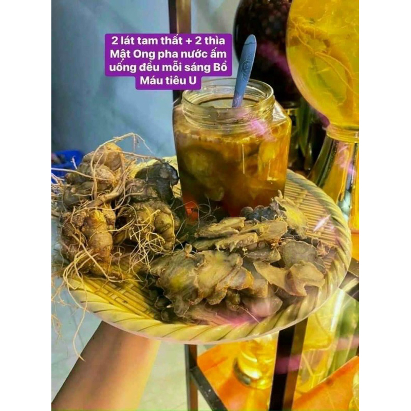 Tam thất bắc tươi ngâm mật ong khoái tự nhiên (đậm vị tam thất tươi ,thơm mùi mật ong )