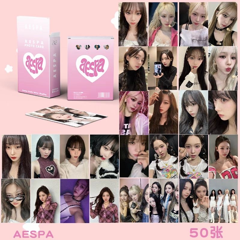 Hộp 50 card Aespa mới nhất - lomo card laser hiệu ứng hologram | Shopee ...