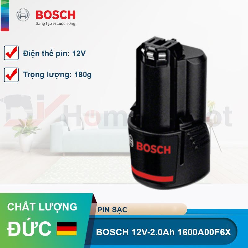 Pin Bosch 12V-2.0Ah 1600A00F6X
