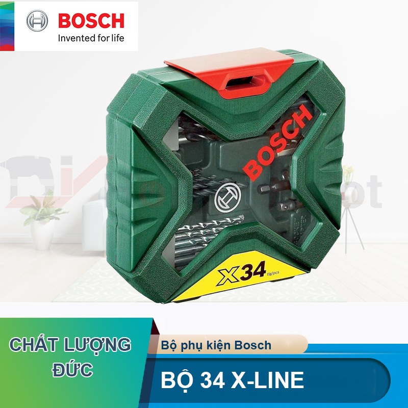 Bộ mũi khoan và vặn vít Bosch X-Line 34 chi tiết