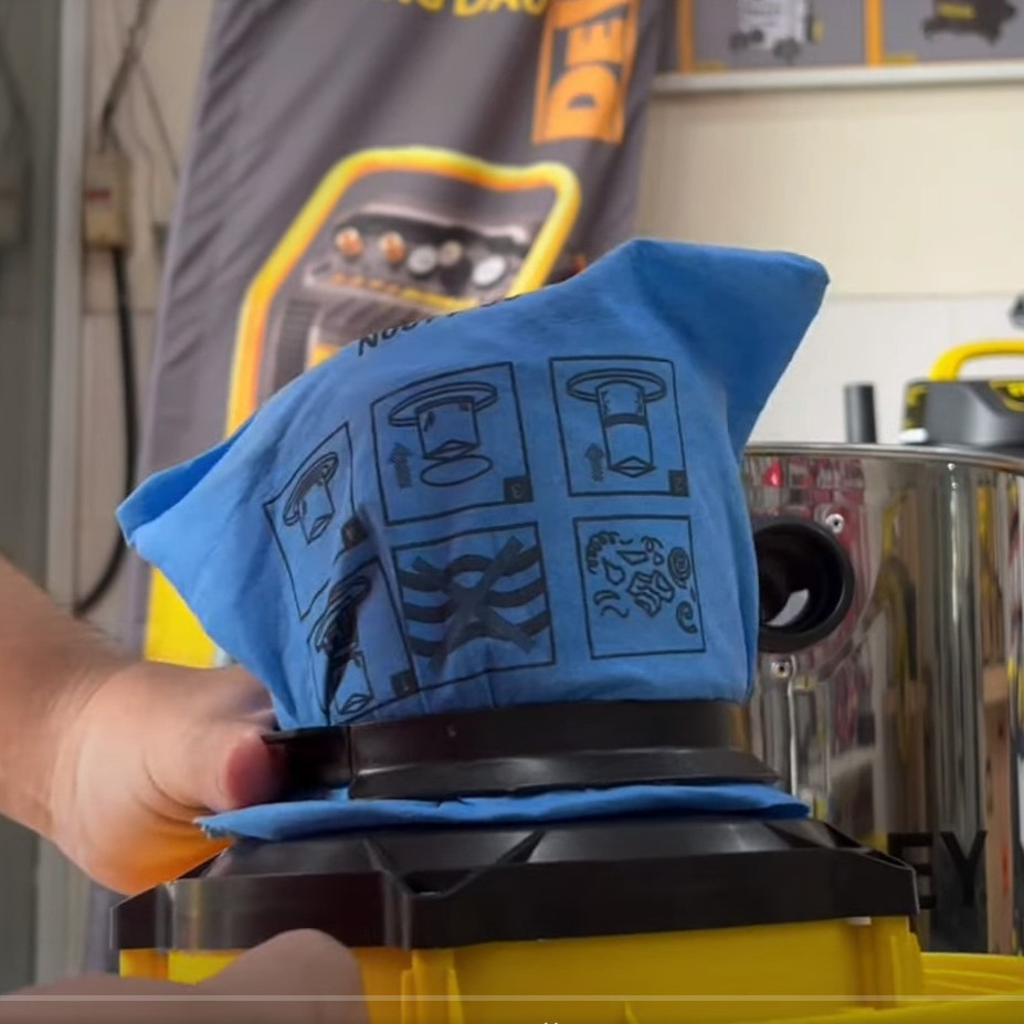 Bộ lọc bụi giấy và vòng giữ Stanley 20-1100N dùng cho máy SL19136, SL19301-4B