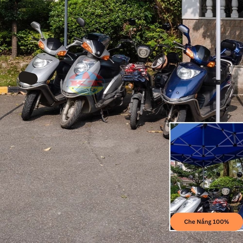 [Hàng Chuẩn - Nhiều Màu] Nhà Bạt Di Động 2M x 3M Che Nắng, Che Mưa Ngoài Trời, Khung Thép Sơn Tĩnh Điện