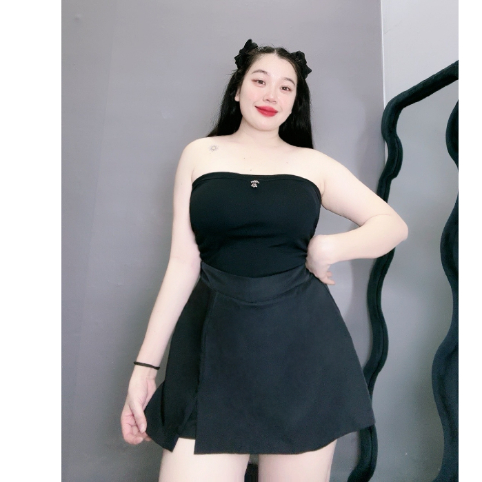 Quần Giả Váy Nữ Cạp Cao Bigsize Phom Đẹp,Quần Váy Nữ Vải Tuyết Chéo Mềm Mịn Lên Phom Cực Dễ Thương MÃ GVM