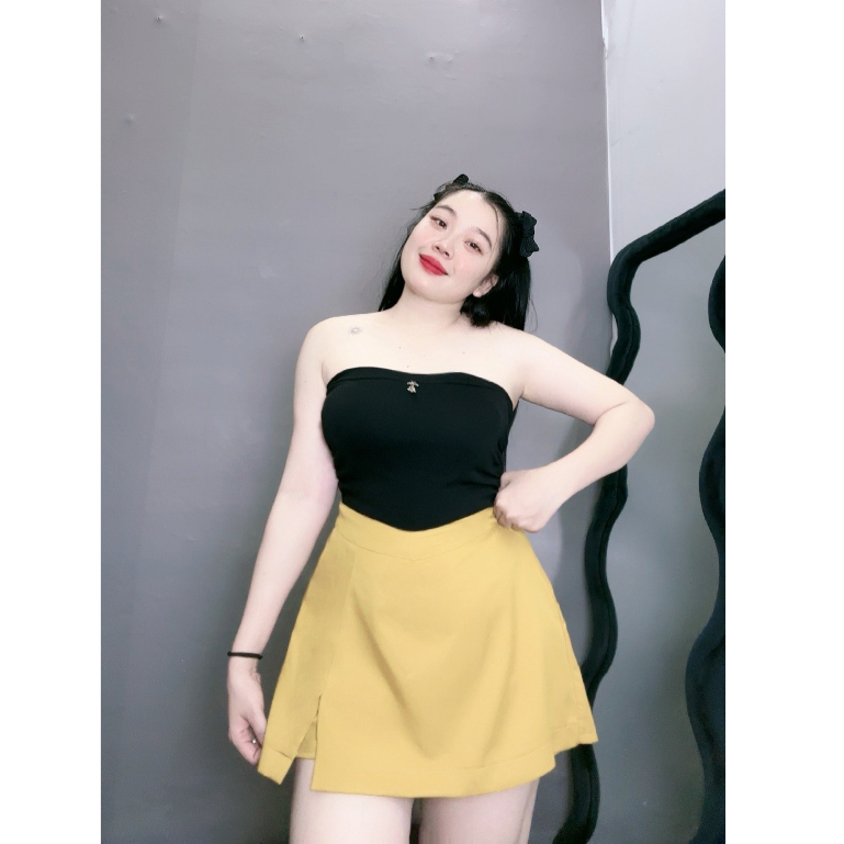 Quần Giả Váy Nữ Cạp Cao Bigsize Phom Đẹp,Quần Váy Nữ Vải Tuyết Chéo Mềm Mịn Lên Phom Cực Dễ Thương MÃ GVM
