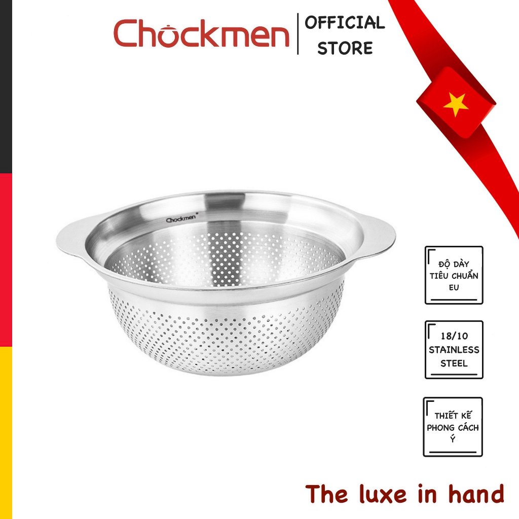Rổ Gía CHOCKMEN *Z Inox 18/10 Giá Đãi Gạo Rửa Rau Rổ Nhà Bếp Đa Năng ...