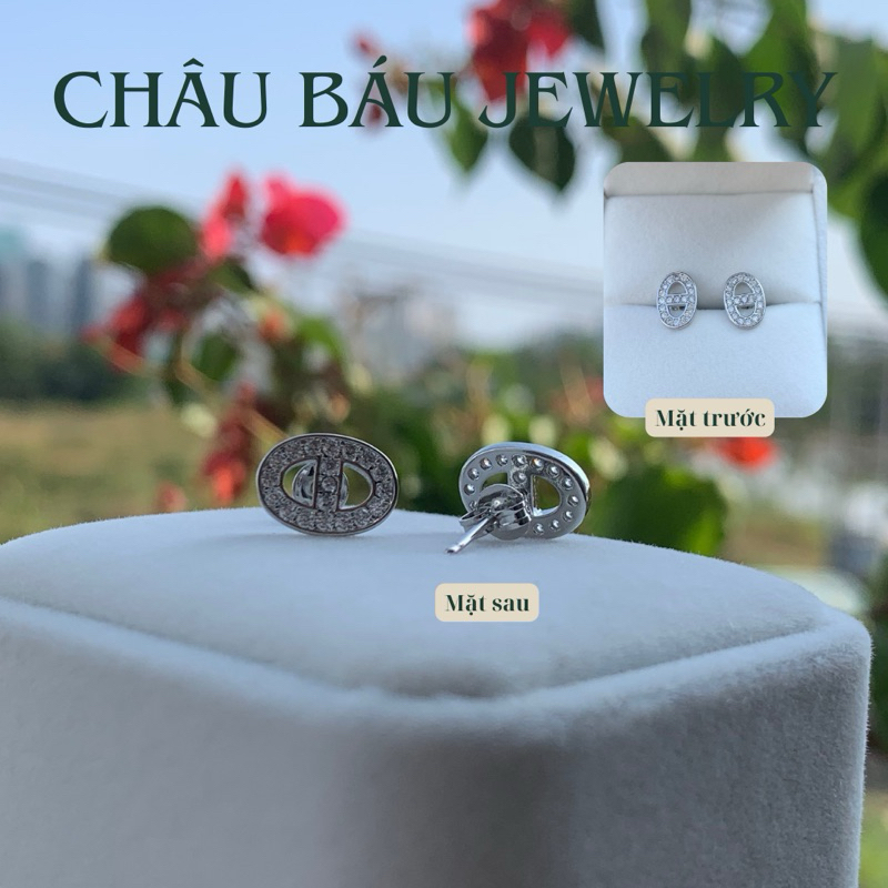 [Ảnh & Clip thật] Bông tai Bạc S925 HM móng ngựa bông sát tai và bông dài