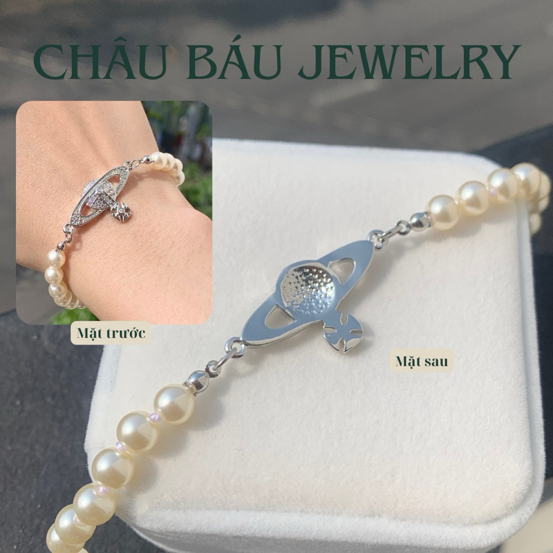 [Ảnh & clip thật] Vòng tay chuỗi hạt trai Hành tinh và Ngôi sao - Bạc S925