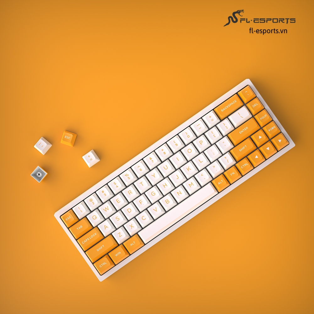 Bộ Keycap FL-Esports FSA BANANA (FSA profile, PBT double-shot) | Shopee ...